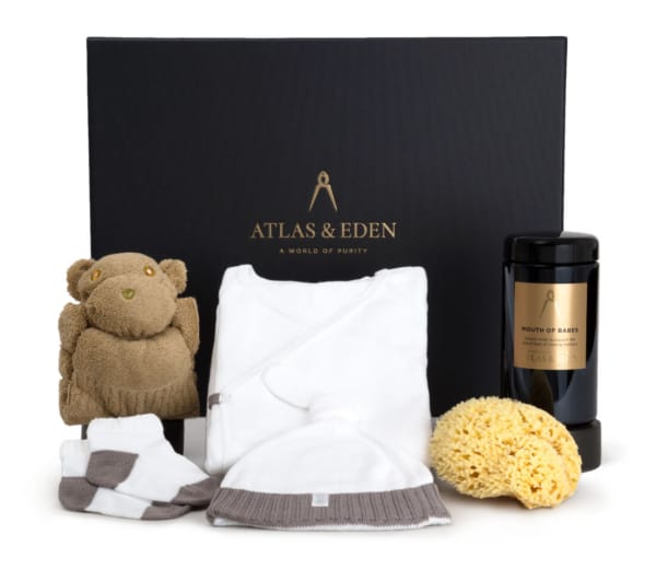 Organic Japanese Baby Wrap Set Gift Box