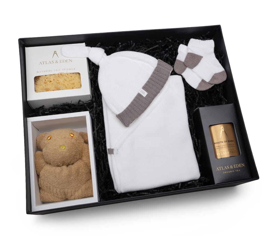 Organic Japanese Baby Wrap Set Gift Box - Image 2
